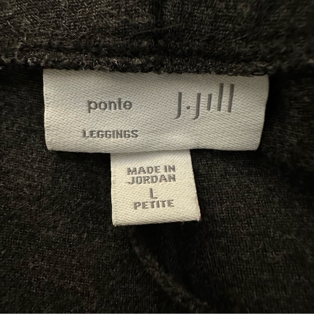 J. Jill Ponte Leggings L Petite Charcoal Gray - Picture 7 of 9